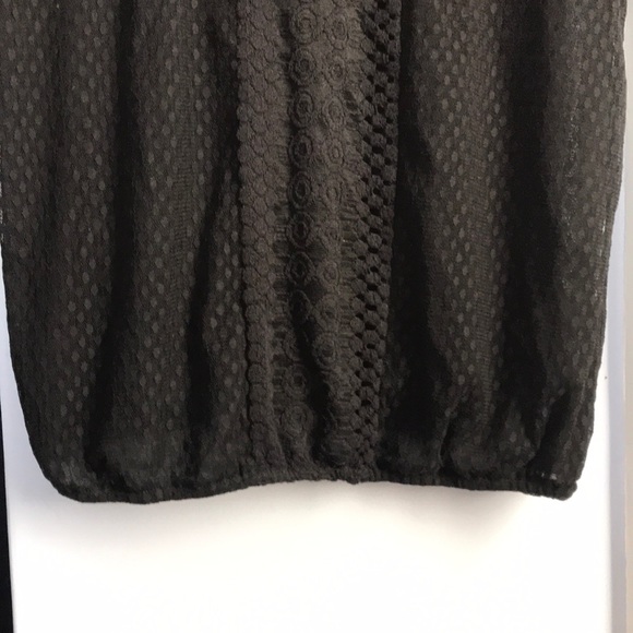 Max Studio black Art Deco blouse, size small - Picture 7 of 11
